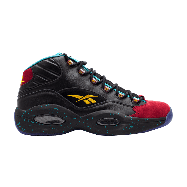 Reebok Question Mid 'Burn Rubber' Black/Garnet/Teal/Teal