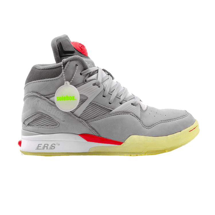Reebok Pump Omni Zone 'Solebox' Gry/Blck/Techy Red