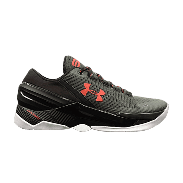 Under Armour Curry 2 Low 'Hook' Combat Green/Black-Red
