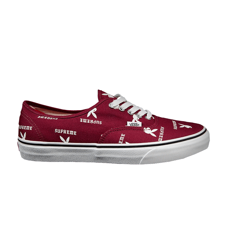 Supreme x Playboy x Vans Authentic Pro Burgundy/White
