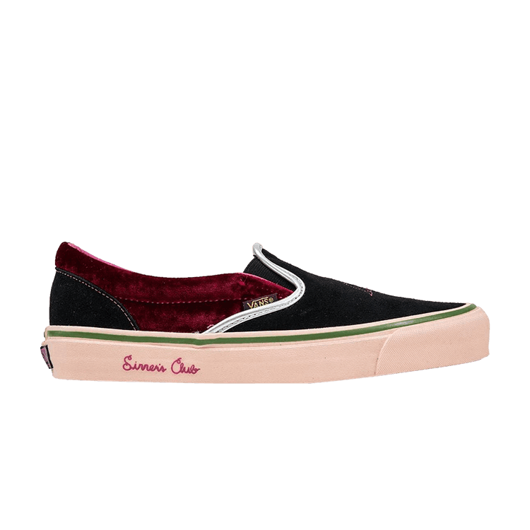 Vans Feature x Classic Slip-On 'Sinners Club' Black/Red/White