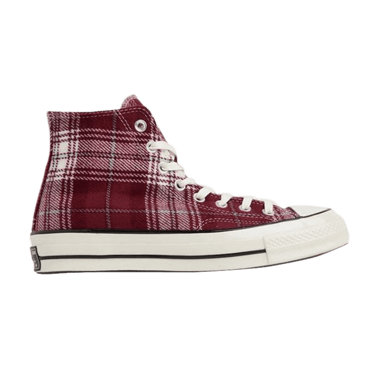 Converse Chuck Taylor All Star 70 Hi 'Plaid Pack' Dark Burgundy/Cyan Tint