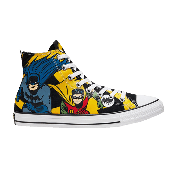 Batman x Converse Chuck Taylor All Star High '80th Anniversary - Issue 164' Black/White/Lemon Chrome