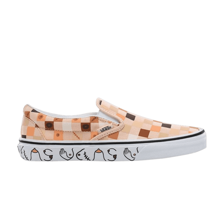 Vans Slip-On 'Breast Cancer Awareness' Nude Check/True White
