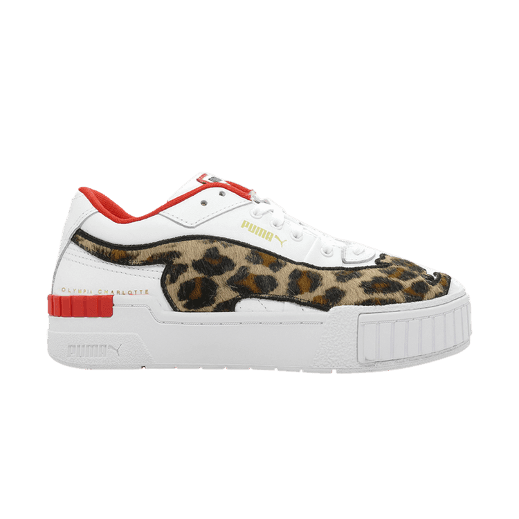 Puma Charlotte Olympia x Wmns Cali 'Leopard Print' White/Red