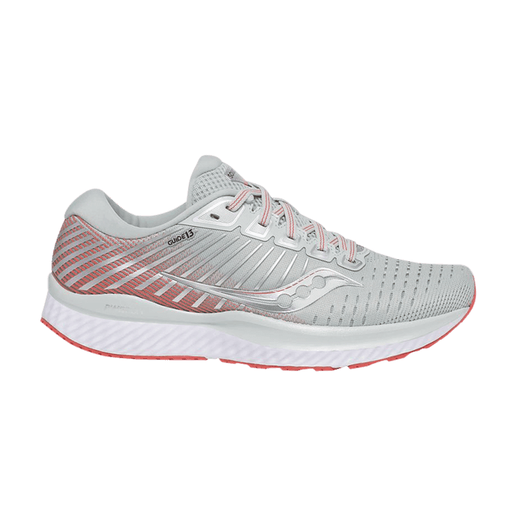 Saucony Wmns Guide 13 'Grey Coral' Sky Grey/Coral