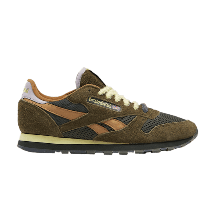 Brain Dead x Reebok Classic Leather 'Fuzzy Suede' Moss/Soft Camel/Filtered Yellow