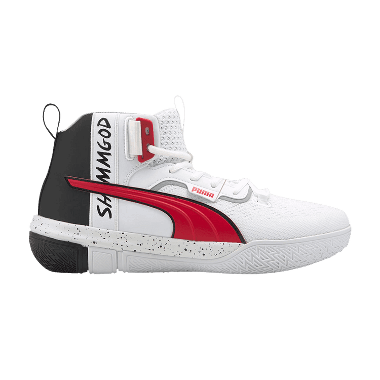 God Shammgod x Puma Legacy 'White High Risk Red' White/Black