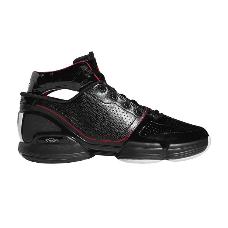 adidas Adizero Rose 1 'Bulls' Core Black/Footwear White/Scarlet