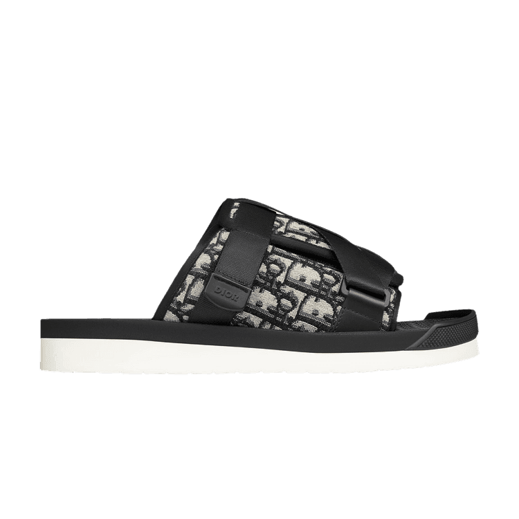 Dior Alpha Sandal 'Dior Oblique - Beige Black' Beige/Black
