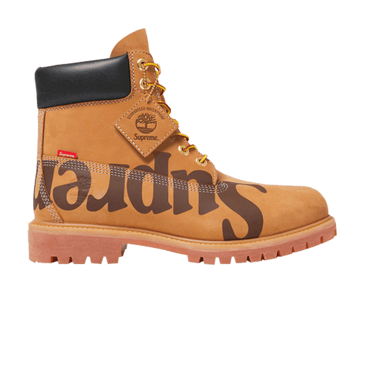 Supreme x Timberland 6 Inch Premium Waterproof Boot 'Big Logo - Wheat' Wheat