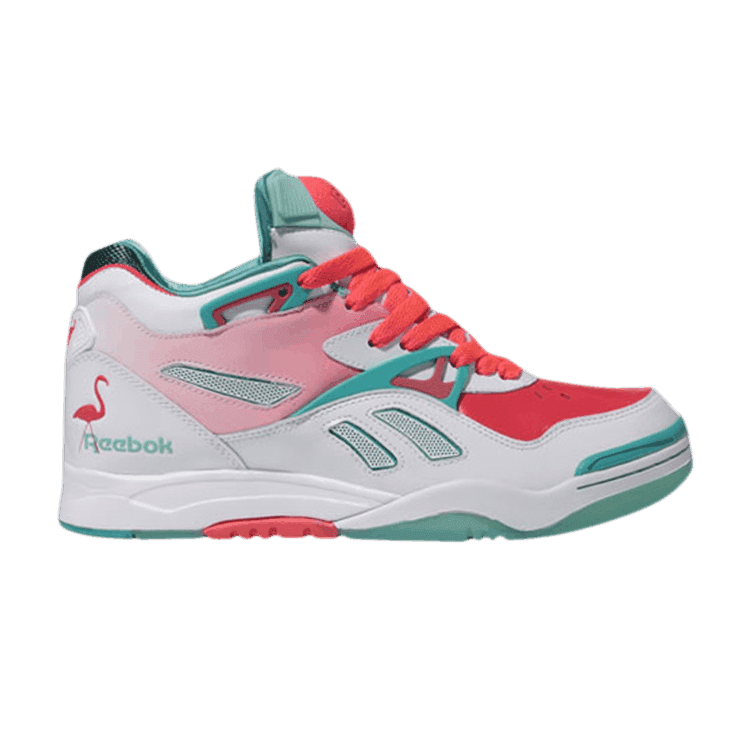 Michael Chang x Reebok Court Victory Pump 2 'Miami Vice' White/Emerald Metallic/Aqua/Cherry