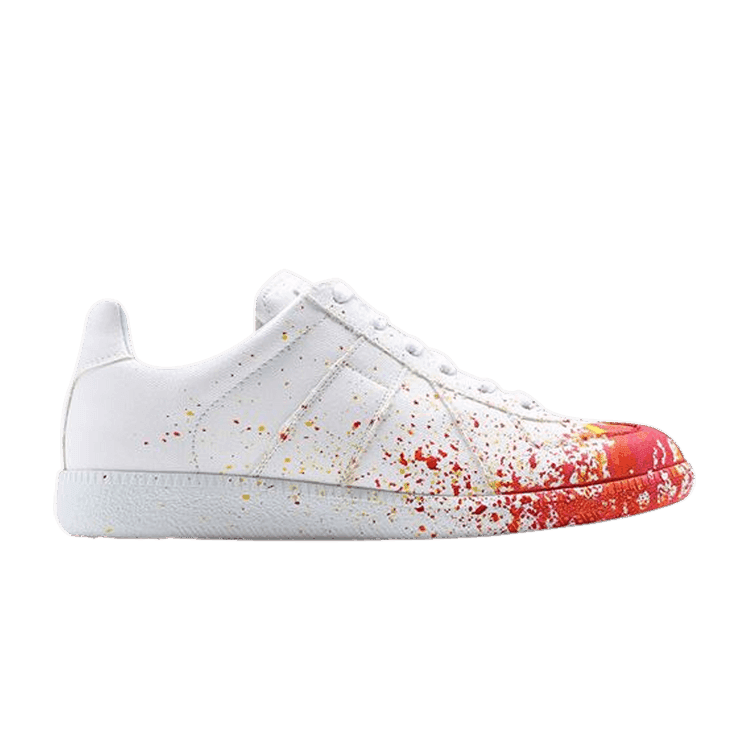 Maison Margiela Wmns Replica Low 'Paint Splatter - White Orange' White/Orange/Variant 1