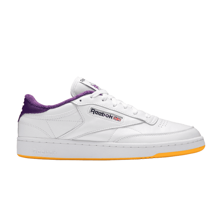 Eric Emanuel x Reebok Club C 85 'Regal Purple' White/Regal Purple/Retro Yellow