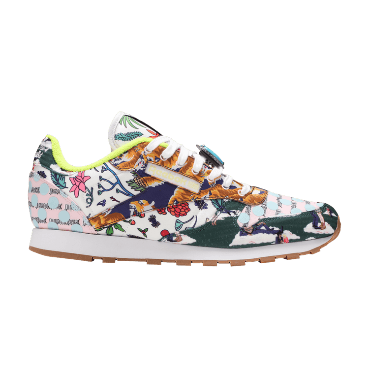 Jurassic Park x Reebok Classic Leather 'Ian Malcolm ' Black/Footwear White/Acid Yellow