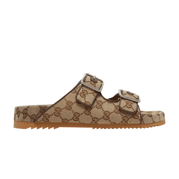 Gucci Slide Sandal Strap 'Beige Monogram' Beige/Ebony