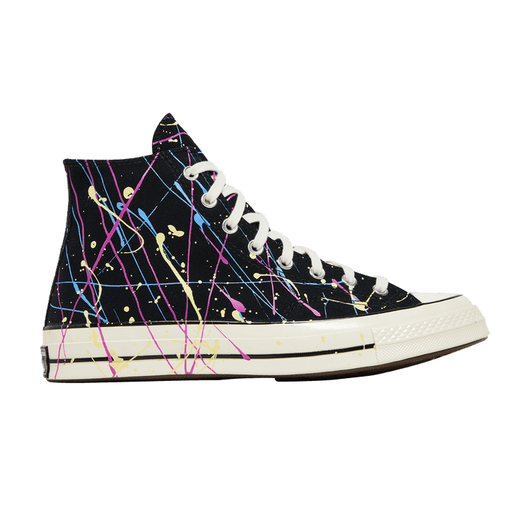 Converse Chuck 70 High 'Paint Splatter - Black' Black/Hyper Magenta/Egret