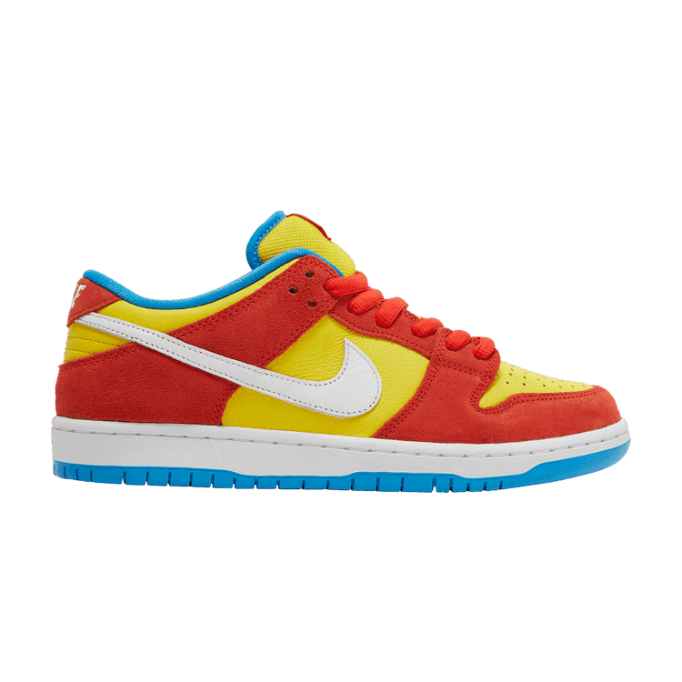 Nike Dunk Low Pro SB 'Bart Simpson' Habanero Red/White/Blue Hero