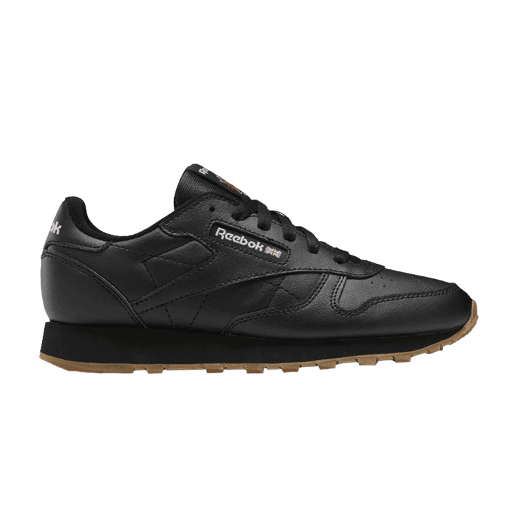 Reebok Classic Leather J 'Black Gum' Core Black/Core Black/Gum-02