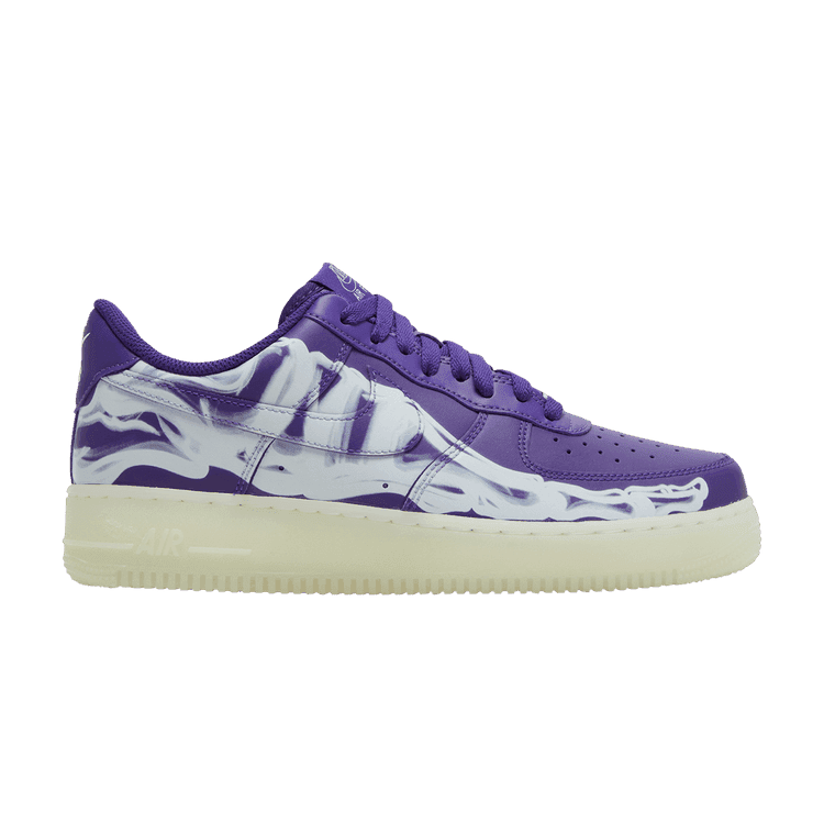 Nike Air Force 1 Low 'Purple Skeleton' Court Purple/Court Purple/White