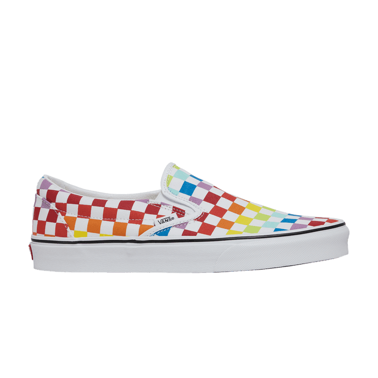 Vans Classic Slip-On 'Rainbow Checkerboard' Multi-Color/True White