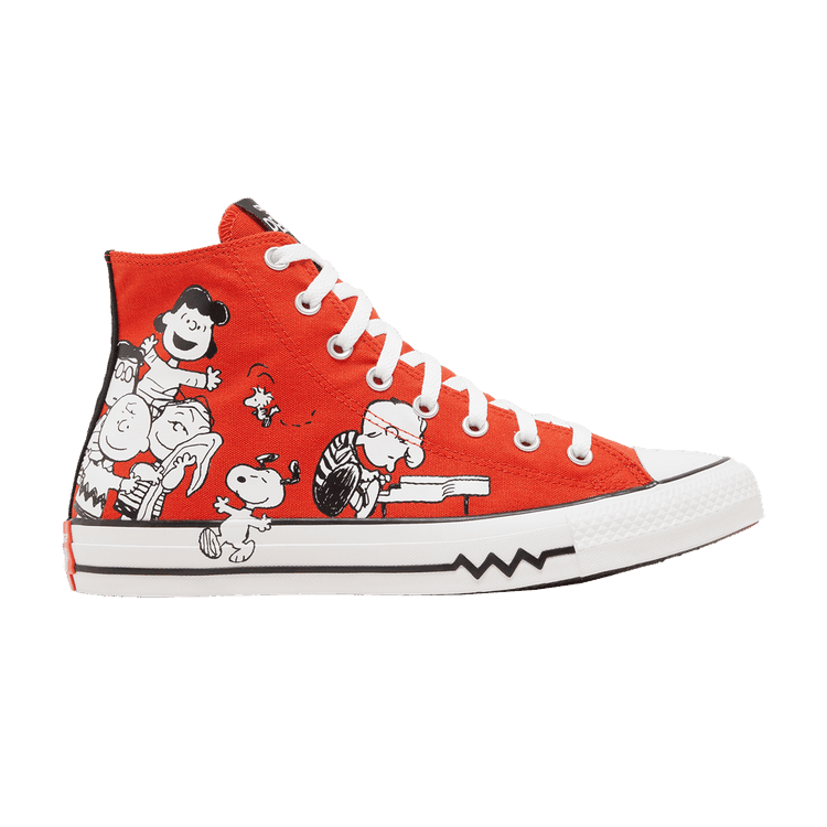 Peanuts x Converse Chuck Taylor All Star High 'Snoopy and Friends' Signal Red/Black/White