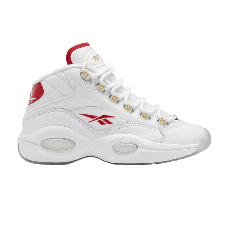 Reebok Question Mid Big Kids 'Dr. J' Footwear White/Footwear White/Vector Red