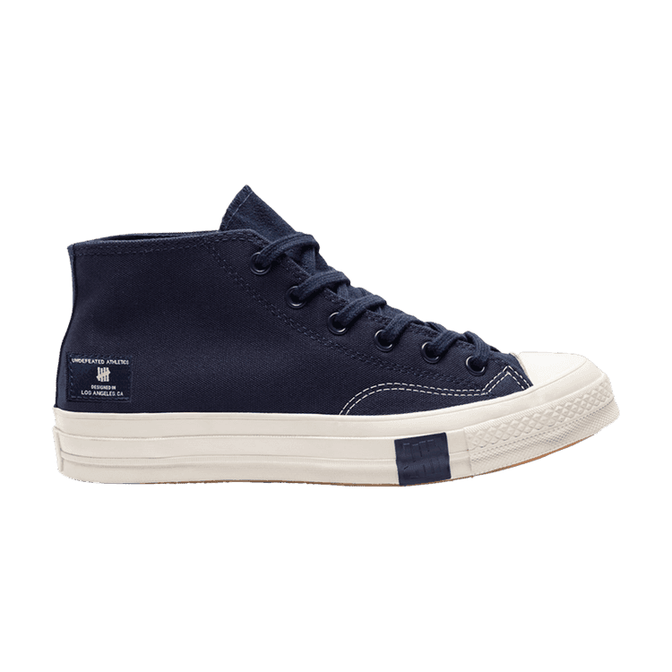 Undefeated x Converse Chuck 70 Mid 'Black Iris' Black Iris/Parchment