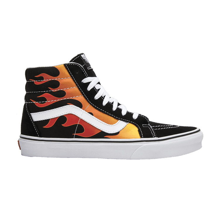Vans Sk8-Hi Reissue 'Flames' Black/True White