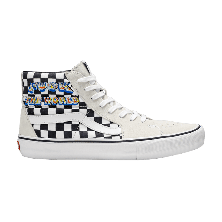 Supreme x Vans Sk8 Hi 'Fuck The World - White' White