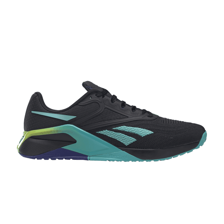 Reebok Nano X2 'Black Teal Gradient' Core Black/Semi Classic Teal/Acid Yellow