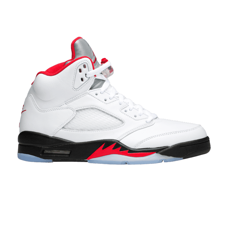 Air Jordan 5 Retro 'White Fire Red' 2020 True White/Fire Red/Black/Metallic Silver