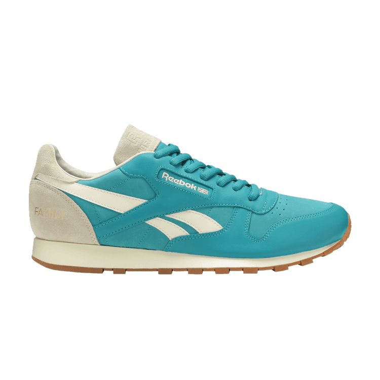 Burn Rubber x Reebok Classic Leather Lux 'Spirit of Detroit' Teal Green/Beige/Gum Brown Colorway