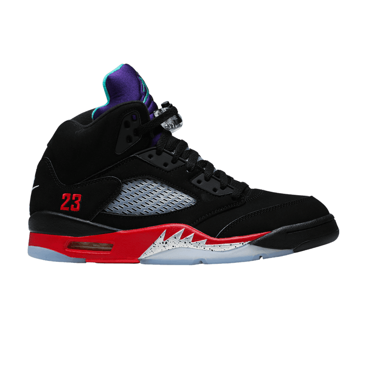 Air Jordan 5 Retro 'Top 3' Black/Fire Red/Grape Ice/New Emerald