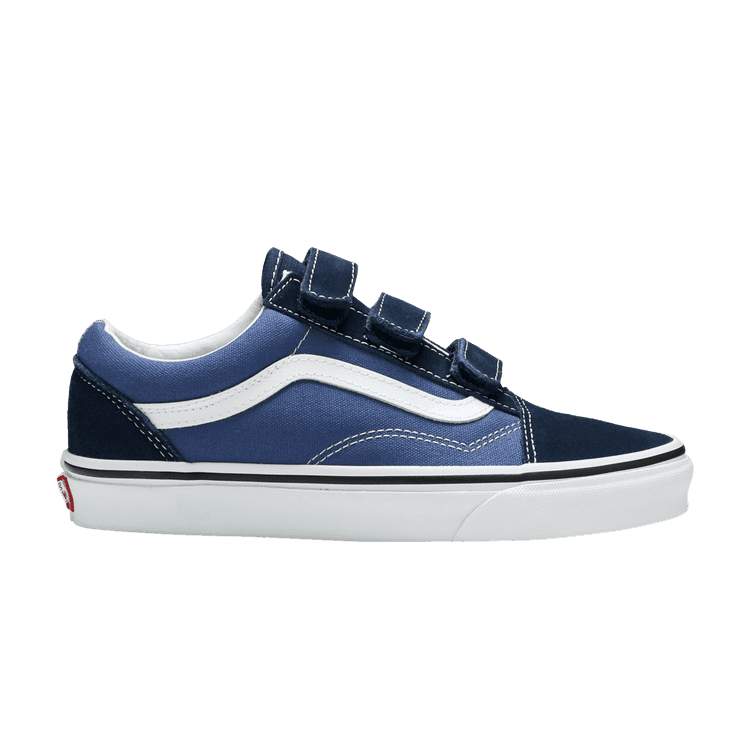 Vans Old Skool Suede Canvas Velcro 'Dress Blue' Dress Blue/True Navy
