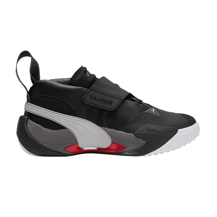 Puma x Balmain Court Black/High Risk Red