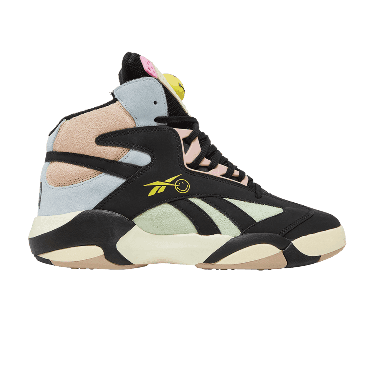 Smiley x Reebok Shaq Attaq '50th Anniversary' Core Black/Dreamy Blue/Stinger Yellow