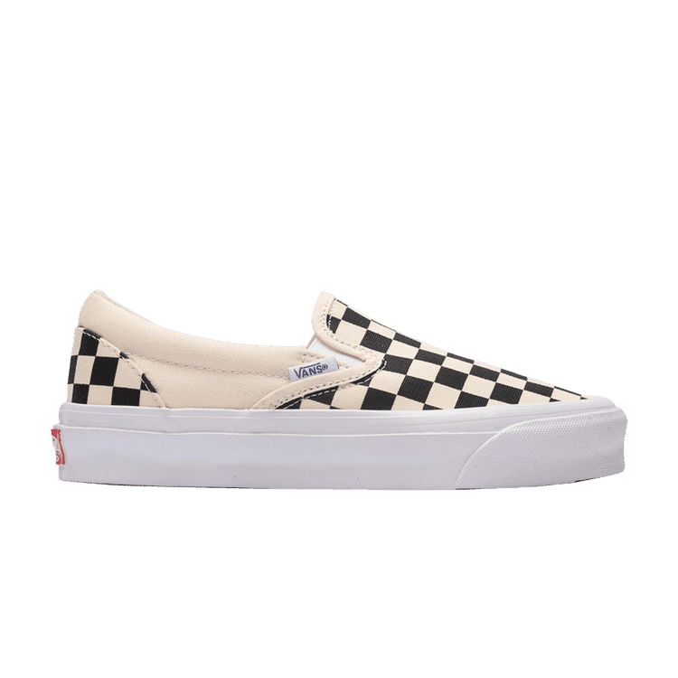 Vans OG Classic Slip-On LX 'Checkerboard' Black/True White