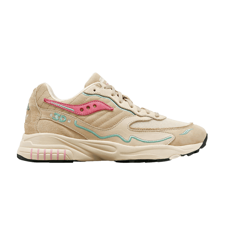 Saucony 3D Grid Hurricane Premium 'Cream Pink' Cream/Pink