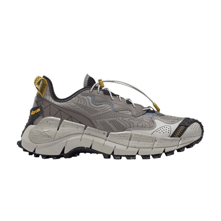 Reebok Wmns Zig Kinetica 2 Edge 'Boulder Grey' Boulder Grey/Essential Blue/Sulfur Green