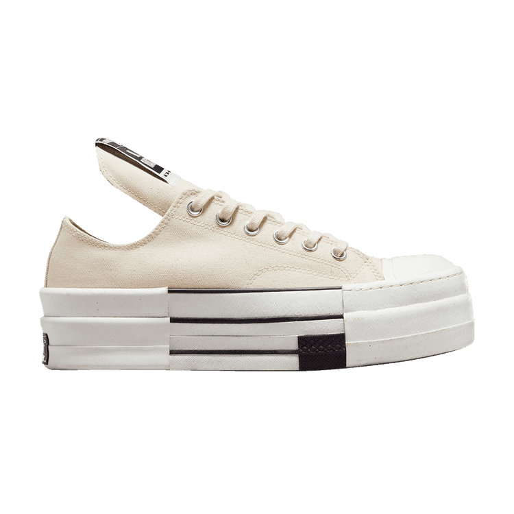 Rick Owens x Converse DRKSHDW DBL DRKSTAR Chuck 70 Low 'Natural Ivory' Natural Ivory/Black/Egret