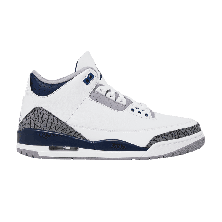 Air Jordan 3 Retro 'Midnight Navy' White/Midnight Navy/Cement Grey/Black