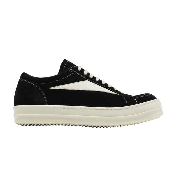 Rick Owens EDFU Suede Leather Vintage Low 'Black Milk' Black/Milk/Milk