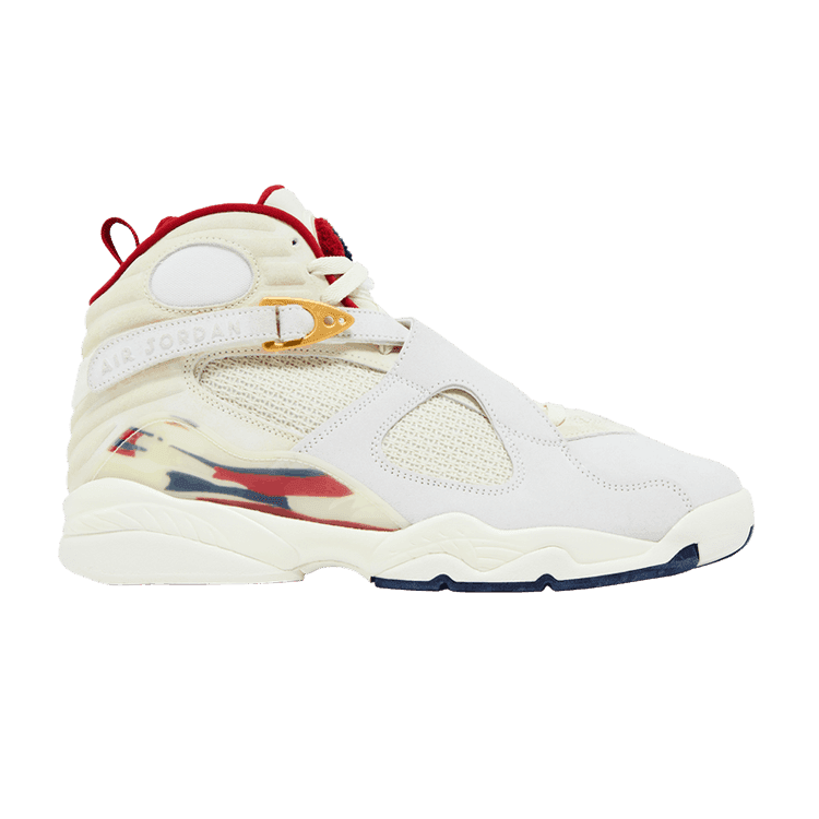 SoleFly x Air Jordan 8 Retro 'Mi Casa Es Su Casa' Sail/Fossil/Varsity Red/Metallic Gold