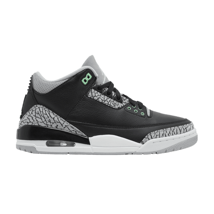 Air Jordan 3 Retro 'Green Glow' Black/Green Glow/Wolf Grey/White