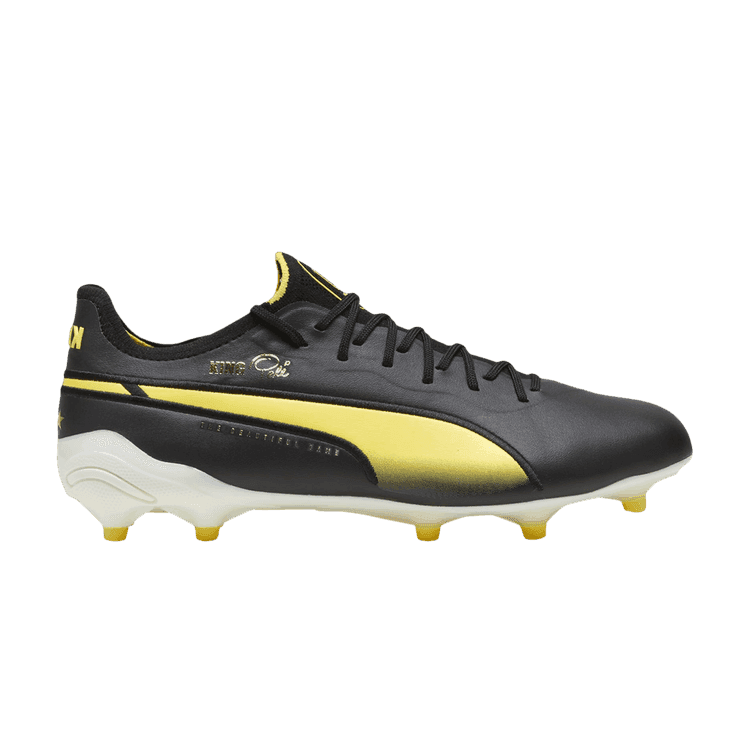 Puma King Ultimate Pelé FG AG 'Legend Pack' Black/White/Pelé Yellow/Gold/Frosted Ivory