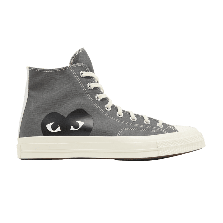 Comme des Garçons PLAY x Converse Chuck 70 High 'Steel Gray' 2023 Steel Gray/Egret/Black