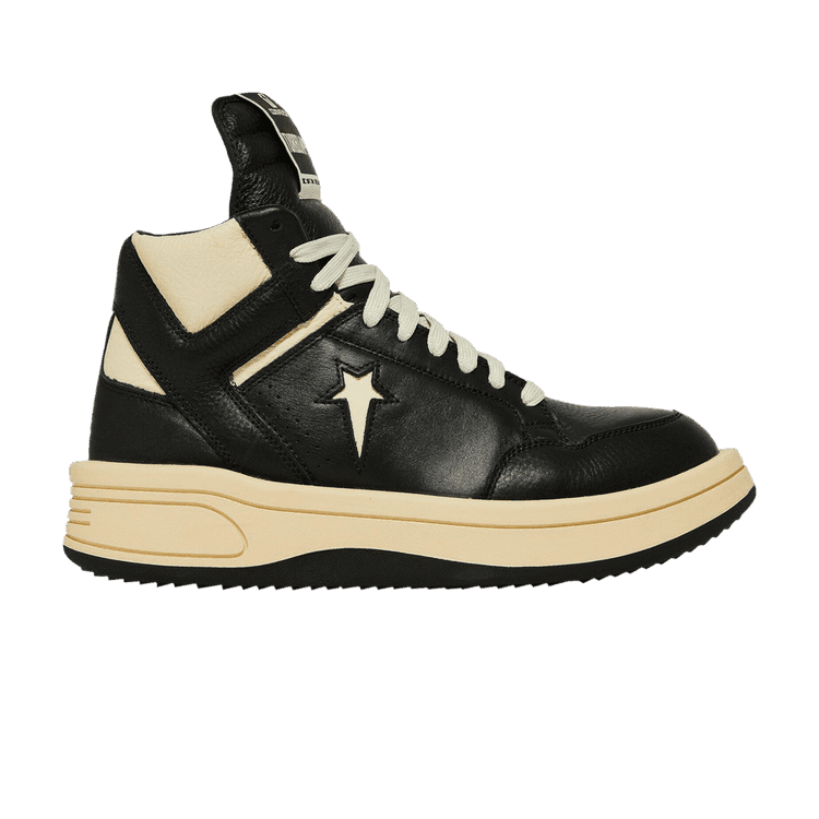 Converse x Rick Owens DRKSHDW TURBOWPN Mid 'Black Cloud Cream' Black/Cloud Cream/Egret