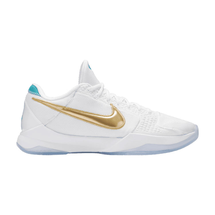 Undefeated x Nike Zoom Kobe 5 Protro 'What If Pack - Unlucky 13' White/Metallic Gold/Rapid Teal