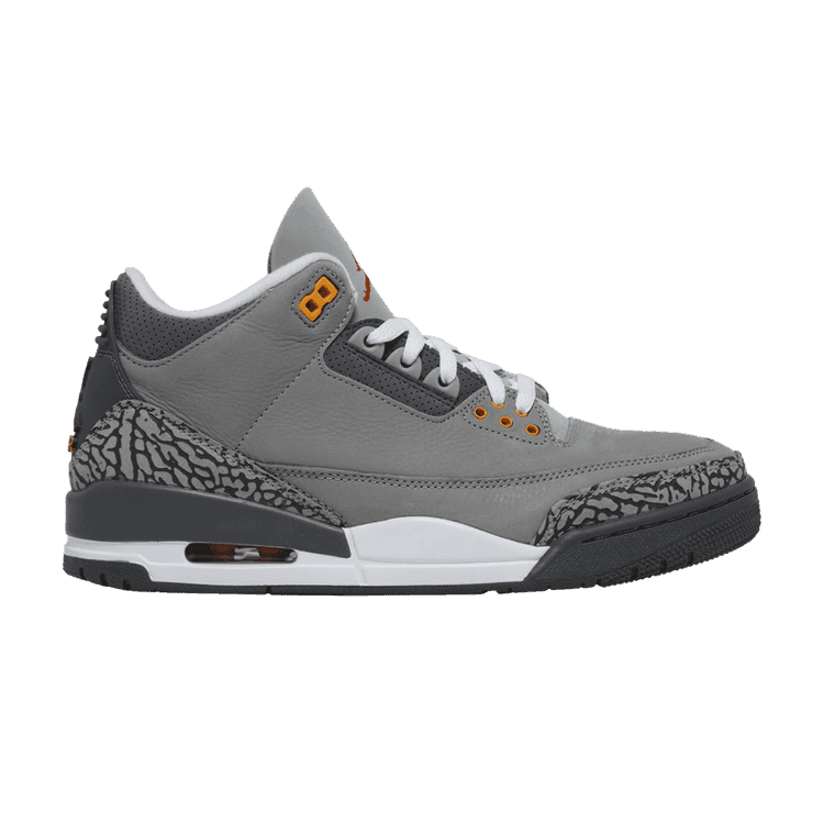 Air Jordan 3 Retro 'Cool Grey' 2021 Silver/Light Graphite/Orange Peel/Sport Red